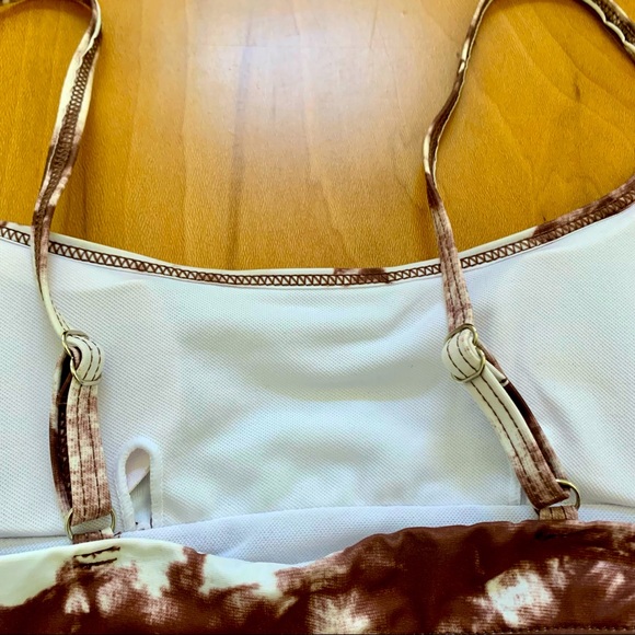 ✨Brown and White Tie Dye Bikini Set - Picture 7 of 12